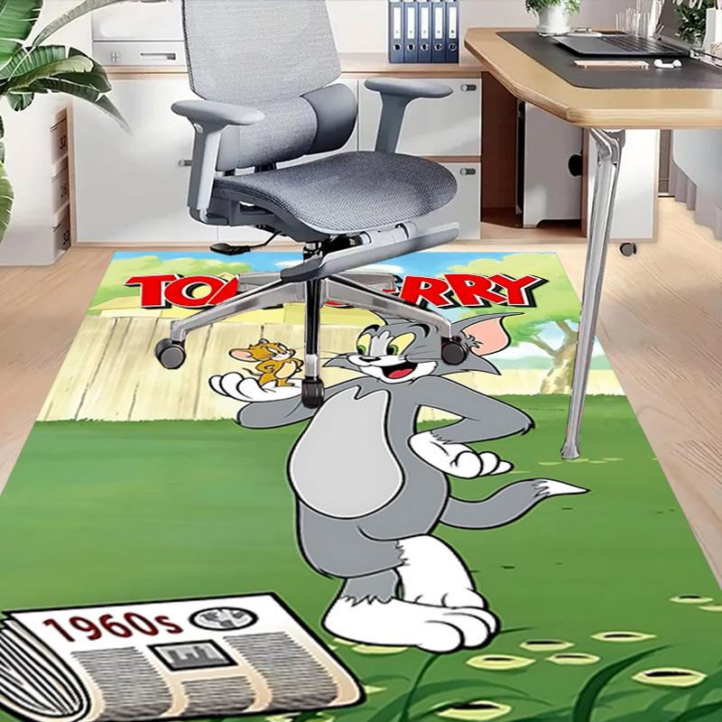 1pc Tom and Jerry Carpet, for Home & Office Decor, Desk Chair Carpet, Festive GiftL1439