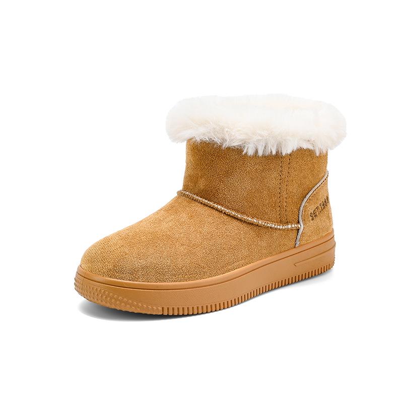 Dětské unisexové vysoké sněhule, zesílený samet, stylové a teplé pro všestranné nošení