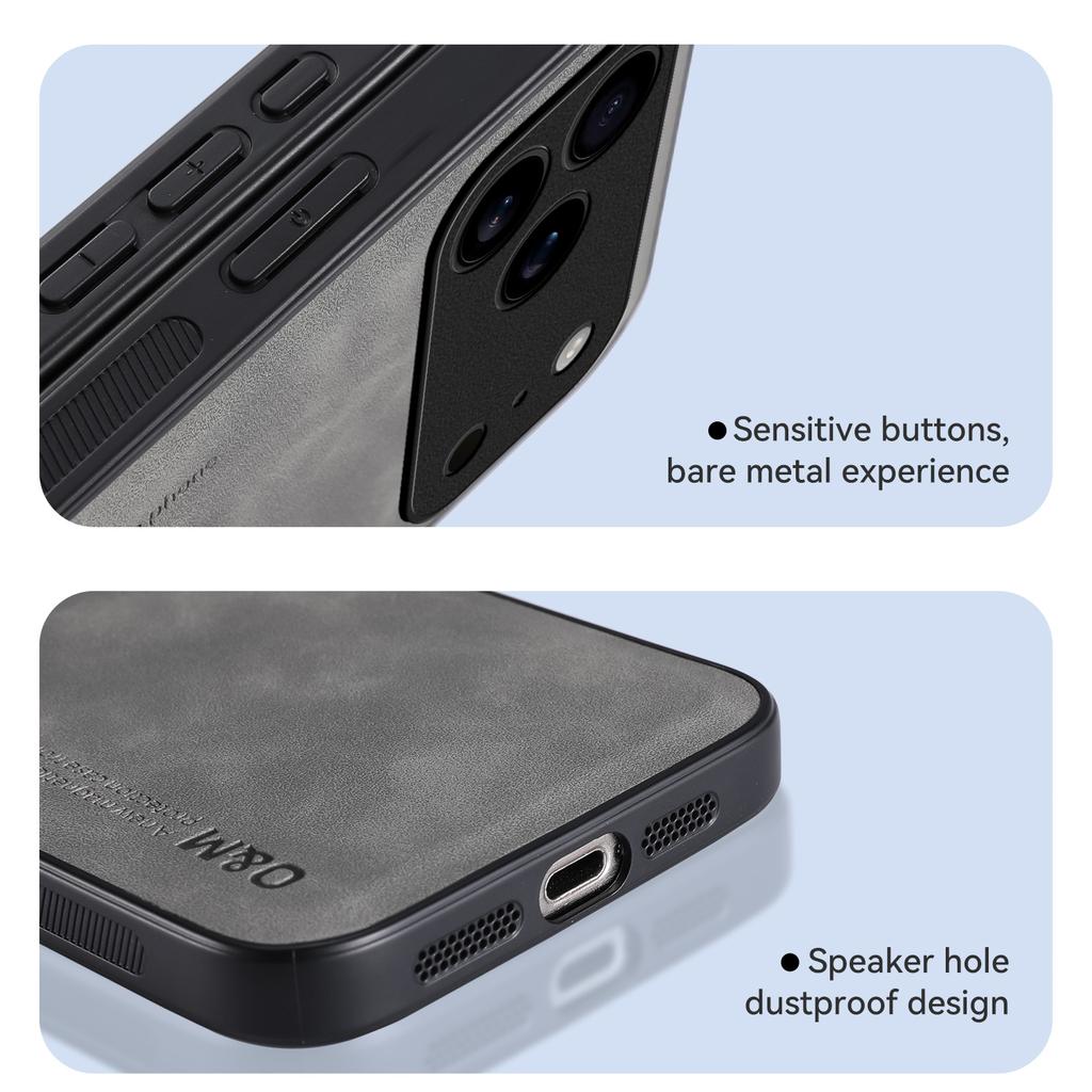 Stoßfestes magnetisches Nubukleder-Etui für Apple iPhone 17 Pro Max 17 Air Schutzhülle Rückschale Coque Funda