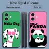 Funny Hello Animal Popular Phone Case For iPhone 17 16 15 14 13 12 11 X XR XS 8 Plus Mini Pro Max Soft Black Shockproof Cover