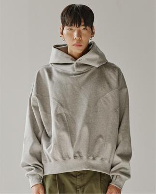 Section Crop Hoodie (Melange)