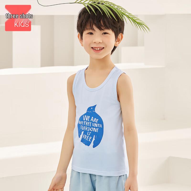 THREEGUN Kids  Class A Soft Elastic Cotton Vest M