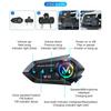 Motorcycle Helmet Bluetooth Headset with RGB Light Effect, Long Battery Life, FM Radio