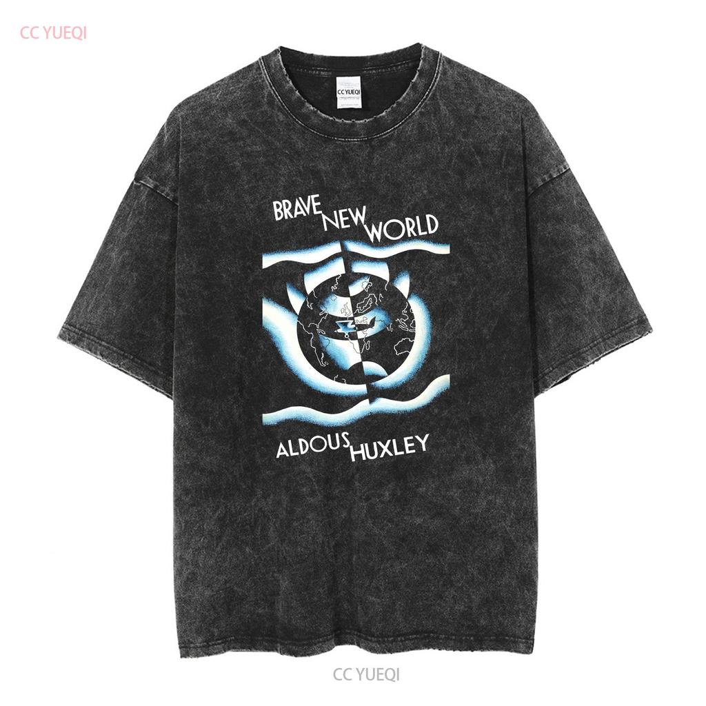 Brave New World V2 Affiche T-shirt Homme toutes tailles S 5XL manches longues ou courtes vintage Lavé Haut Pour un usage quotidien Confortable