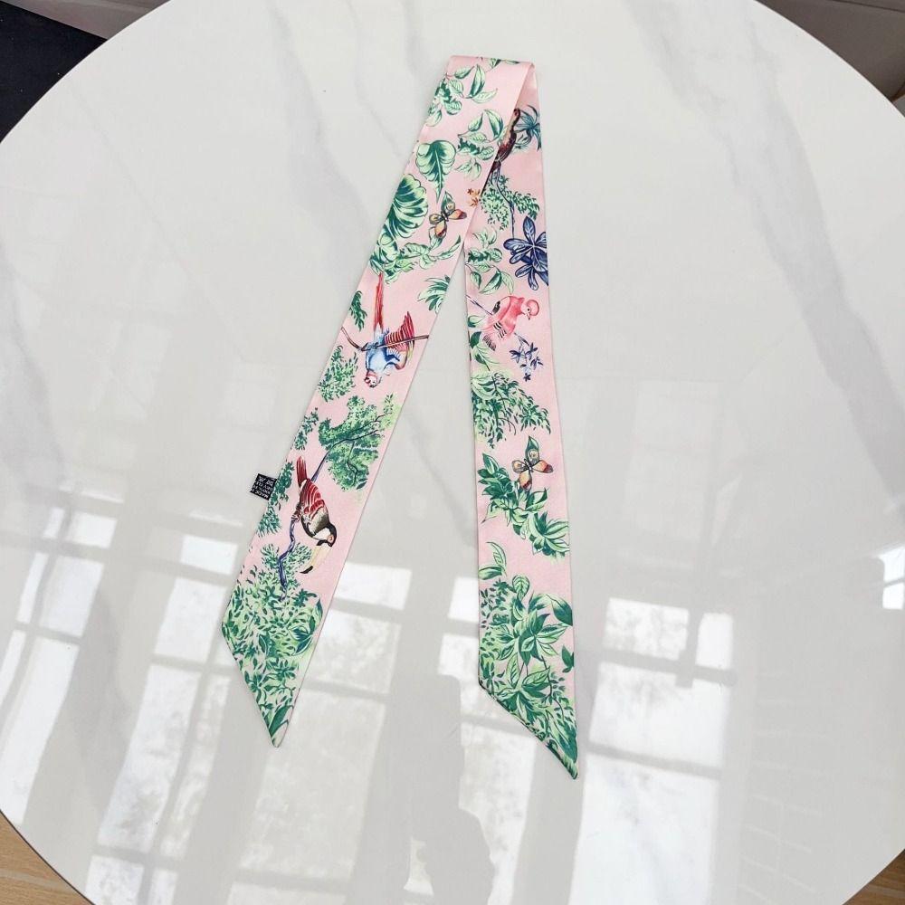 Silk Material Women Scarf Narrow Long Neck Scarves Fashion Neck Strap  Women Accessories