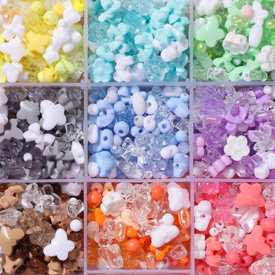 Acrylic Same Color Mixed Bead DIY Beaded Bracelet Necklace Material