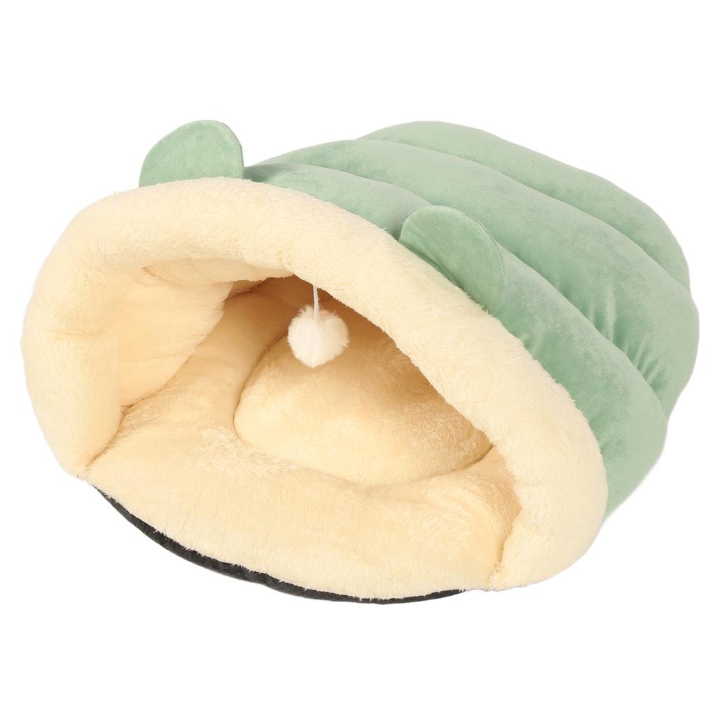 Katzenhöhlenbett Dreiecksbett Warm Weich Bequem Halbgeschlossen Katzenzeltbett Haustier Dreiecksnest für Winter Haustiere Welpe
