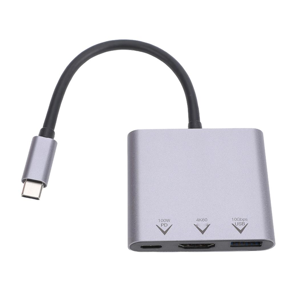 USB C Hub 3 in 1 Multiport Adapter 4K HD Multimedia Interface PD100W Port USB3.2 OTG Port Type C Docking Station for