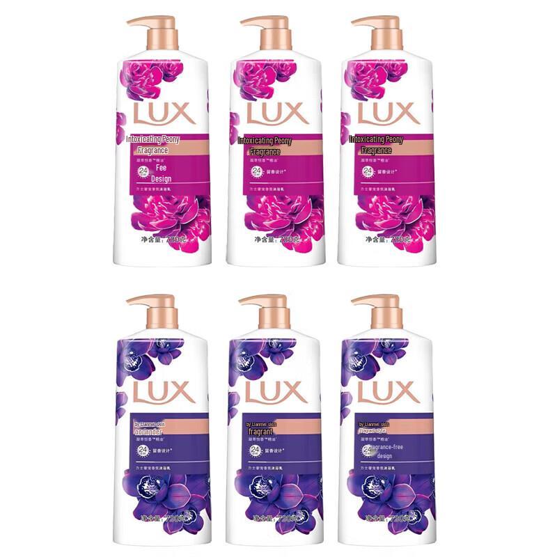 LUX Shower Gel Bundle - Mysterious Lotus & Fragrant Peony (6 x 720g)