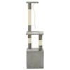 VidaXL Arbre à chat avec griffoirs en sisal 109 cm Gris