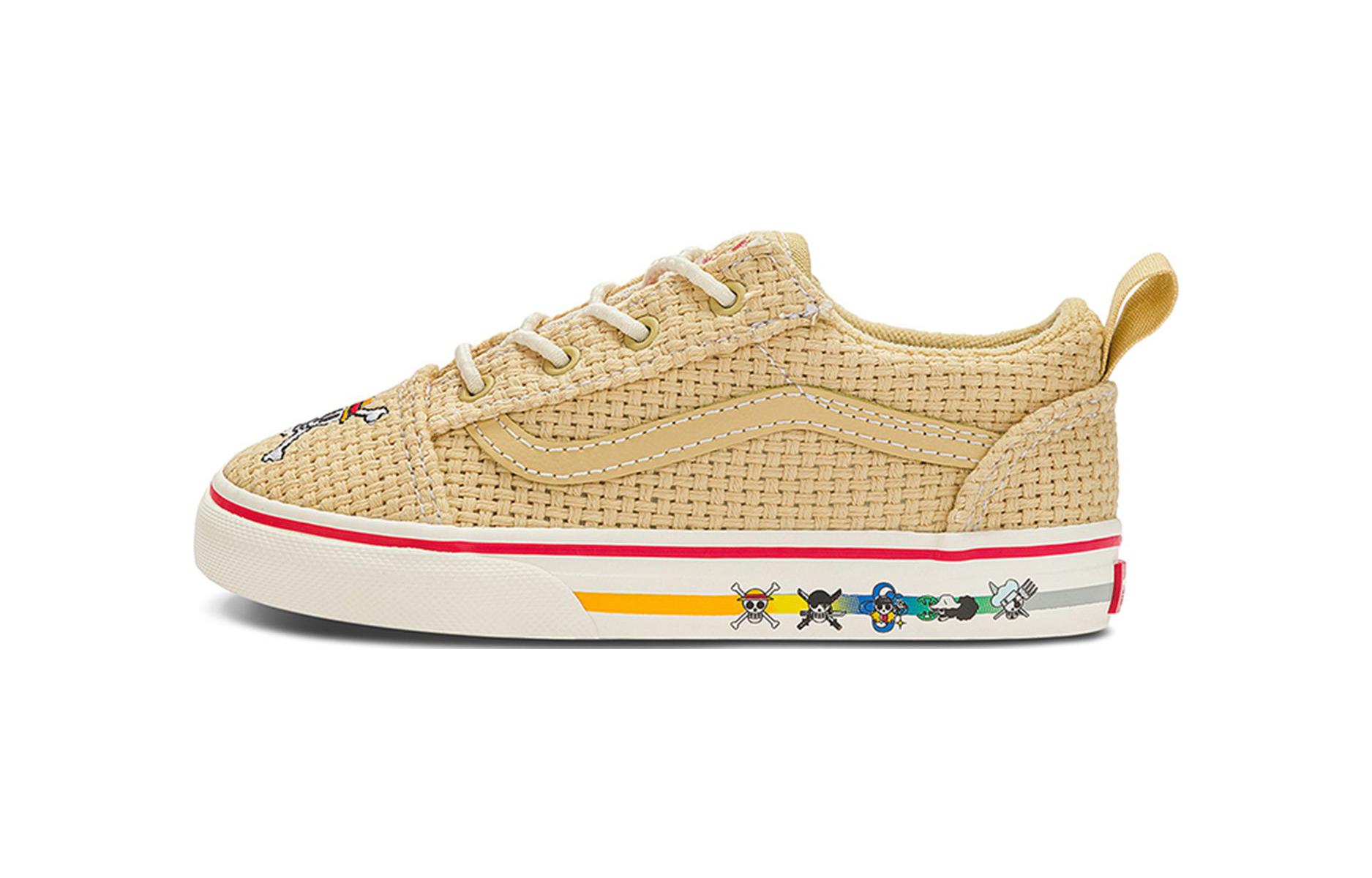Vans Old Skool Износостойкие Нескользящие Износостойкие Нескользящие Низкие Детские Кроссовки Бежевый Красный VN0A4TZOBMB 25