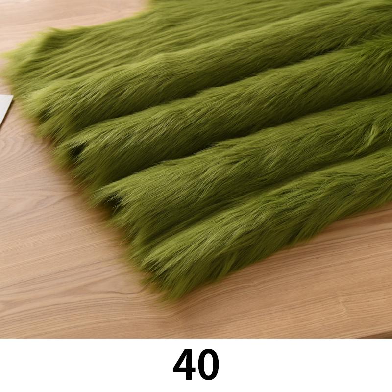 100*170cm Imitation Fox Fur Fabric 5cm Long Artificial Fur Plush Fabric For Diy Carpet Jewelry Phone Counter Cover Photo Props