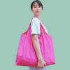 Solid Color Tote Bag Gift Storage Bag Foldable Environmental Protection Supermarket Shopping Bag Large Capacity Shopping Tote Bag