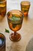 Wine Glass Glass Wood Slice Pattern Arbre Brown Design