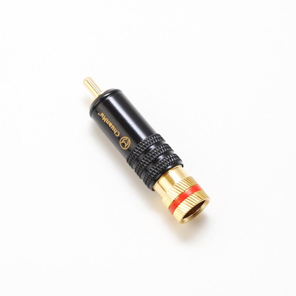 HIFI Audio RCA Accessories Taiwan Plated DIY Signal Wire Plug Lotus Blossom Plum Blossom Connector [P129]