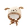 Adorable Knitted Wool Baby Hat with Ear Protection and Tie-Up Plush Lining
