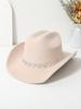 Bridal love jazz top hat European and American style knight hat high quality woolen straw hat men's and women's photo travel hat