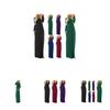 Elegant Women's Casual Long Maxi Dress With Long Sleeves For Evening Parties