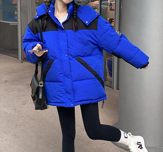 Winter Mode Lose Frauen Brot Daunenjacke Paar Liebhaber Parka mit Kapuze Kleidung Rosa