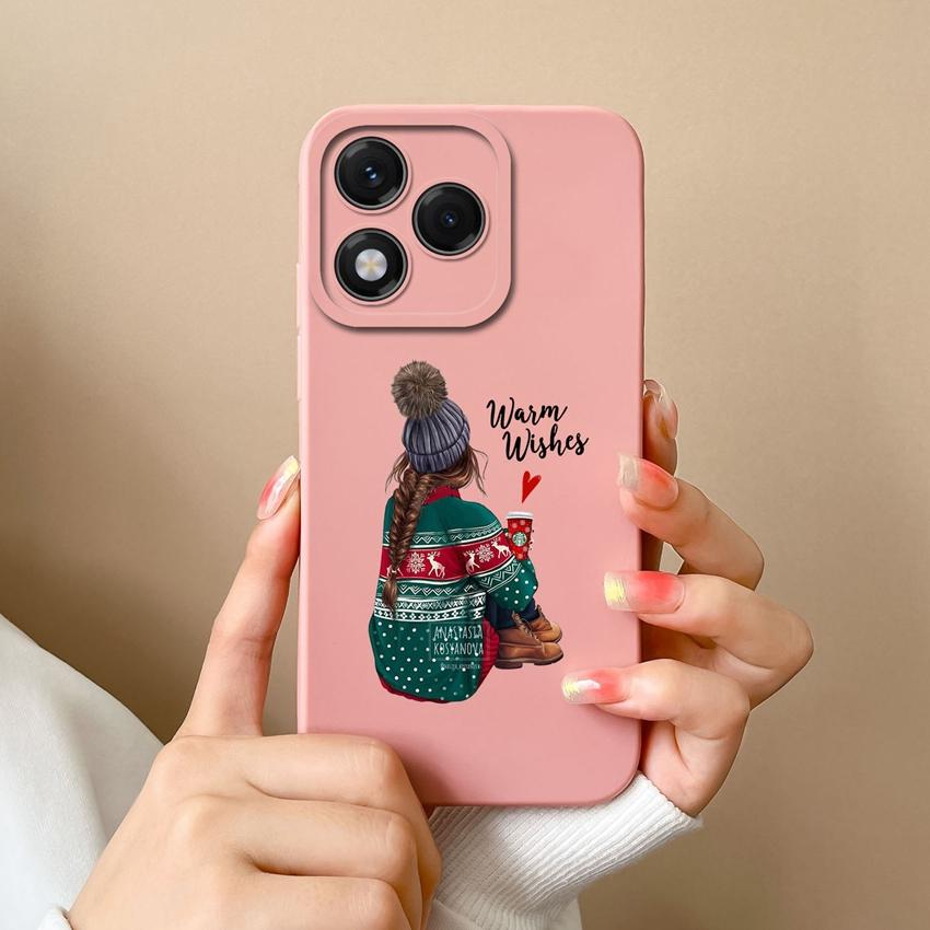 LuminousGuard For IPhone 11 Case, Cute Kawaii Pink Bow Black Liquid Silicone Phone Case Slim Fit Soft Gel Rubber Protective Phone Cover For Women