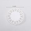 100PCS Flower Bottom Baking Paper Disposable Round Food Paper Oil-absorbing Paper Cake Pizza Snacks Paper Plates for Cooking