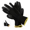 Hand Protect Work Gloves Knit Cuffs Nylon PU Coated S/M/L 12 Pairs Antiskid Dust-proof Flexible Carpenters Gardening Supplies