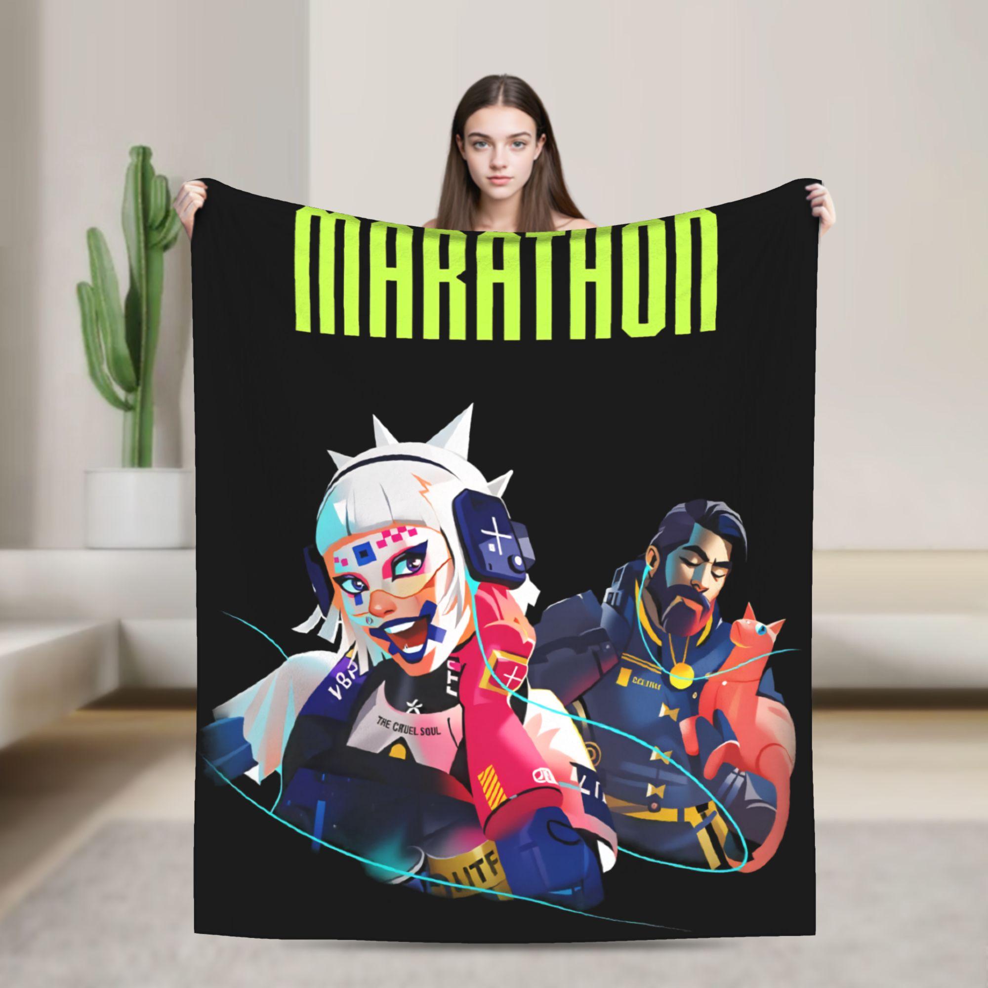 

Super Soft Game Marathon Throw Blanket Premium Fleece Flannel Lightweight Bed Blanket Warm Plush Blankets All Season Use 100x150cm