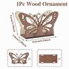 Wooden Paper Towel Holder Decorative Detachable Napkin Holder Space-Saving Practical Tissue Storage Rack Tabletop Display