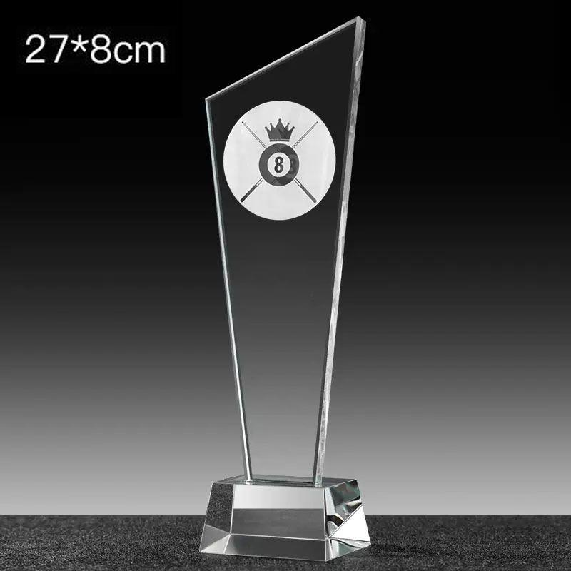 Metal Medal Sports Ball Games for Table Tennis, Marathon Athletic Games, Home Decor Award Souvenir, Carving Crystal Trophy, New