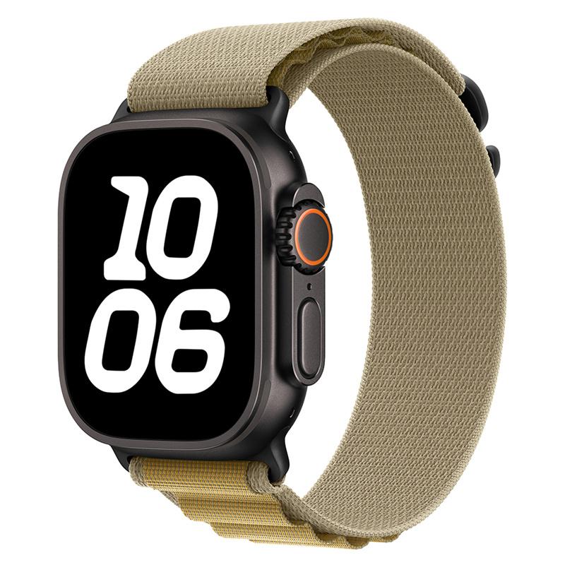 

Альпійська петля для Apple Watch Ultra 2 Band 49mm 44mm 45mm 46mm 40mm 41mm 42mm 38mm bracelet correa iwatch series 10 9 8 7 SE 6 5 4 3 Strap 49/45/44/42/46（S10） чорний/жовтий