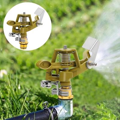 Adjustable Nozzle Rotating Sprinkler Zinc Zinc Zinc Alloy Garden Spray Nozzle  for Vegetable Field Orchard