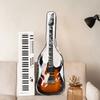 Clear Guitar Storage Case with Double Zipper Acoustic Guitars Bag Protector for 39inch Electric Guitar Accessory