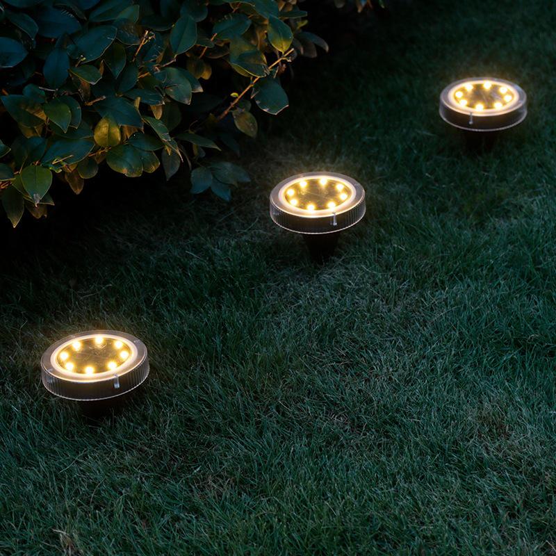 Solar Ground Lights for Outdoor Garden and Landscape – Waterproof Decorative Yard Lights
