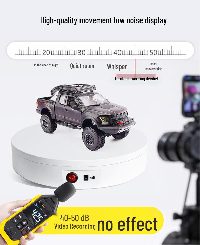 Cross-Border Electric Turntable: Remote-Controlled Rotating Display Stand for Live Broadcasts & E-commerce, 100KG Capacity
