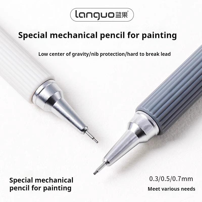0.3 0.5 0.7mm Mechanical Pencils Set Low Center of Gravity Retractable Nib Automatic Pencils For Writing Sketching Art Drawing