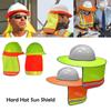 Universal Prevent Bask Workers Helmet Sun Shade Hard Hat Neck Shield Cover Reflective Stripe