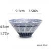 Blue and white cup