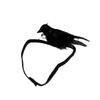 Halloween Simulation Crow Shoulder Crow with Elastic Band Dance Cosplay Costume Accessories Crow Props Holiday Ornaments