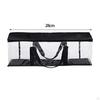 DVD Storage Bag with Handles Transparent Organizer Display Portable for Media Toy Shelf