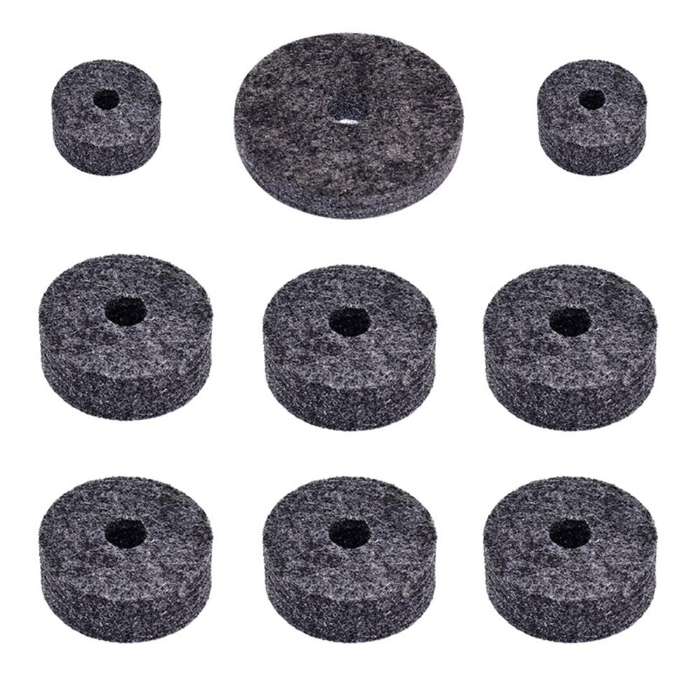 18Pcs Cymbal Sleeve Base Felt Pad Set Washers Wing Nuts Kit For Drum Accessories
