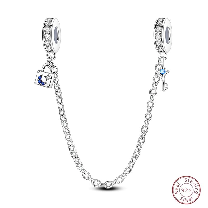 New Original Copper Beaded Bow Charm Blue Beads For Women Exquisite Diy Birthday Jewelry Gifts