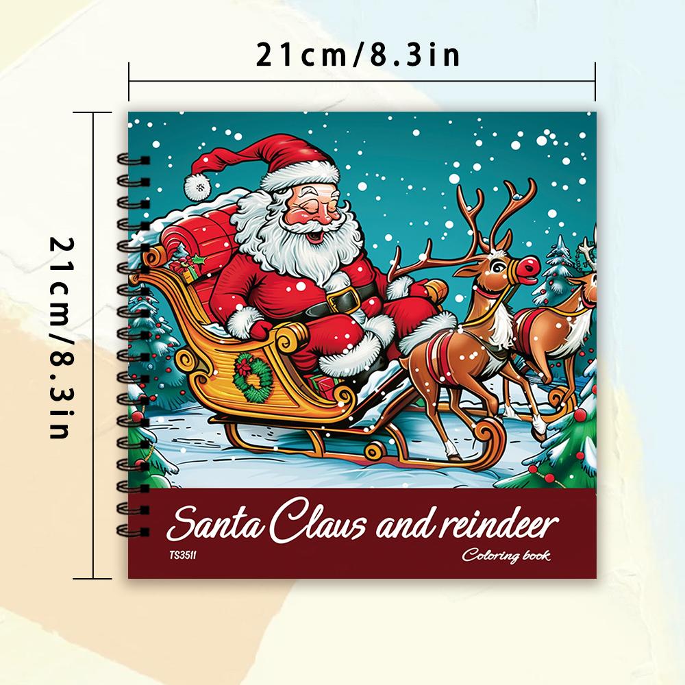 

Книга-раскраска для взрослых - 30 листов Женская спиральная раскраска, 8,3x 8,3 дюйма, книга для рисования, подарок на день рождения, подарок для праздничной вечеринки красный