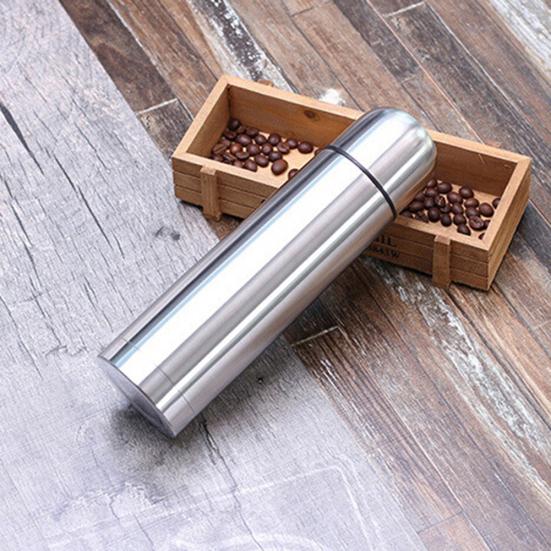Portable Dual-layer Flask Tea Coffee Bottle Vacuum Thermal Water Cup Jug Mug
