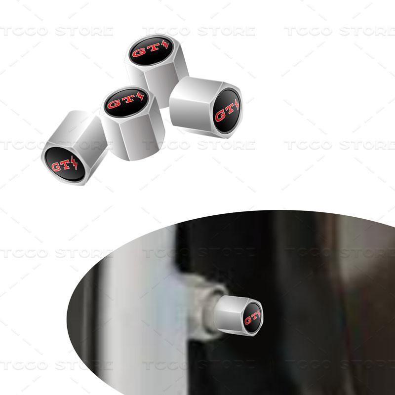 Pro VW VOLKSWAGEN 2026 Nové 4ks Krytky ventilků pneumatik kol automobilu Prachotěsné kryty Pro GTI Blesk Logo Golf MK3 MK4 MK5 Polo Tou