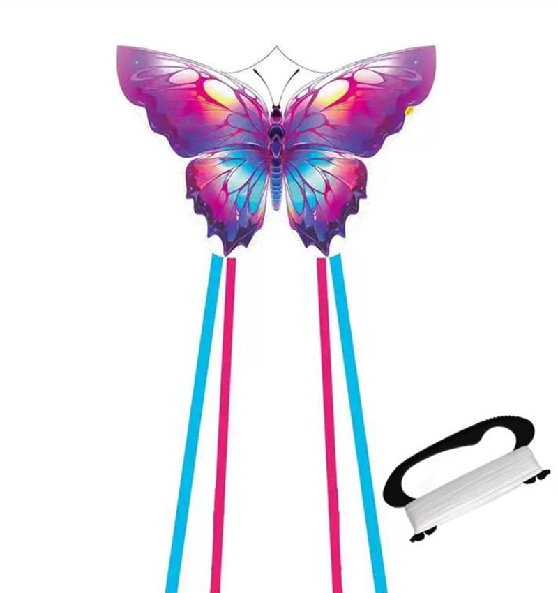 Colorful Wings Butterfly Kite: Easy-Fly Light Breeze for Adults & Kids - High-Grade Delta Design
