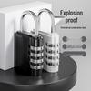 Compact Combination Padlock for Doors, Lockers, Luggage, Gym, and Anti-Theft Security