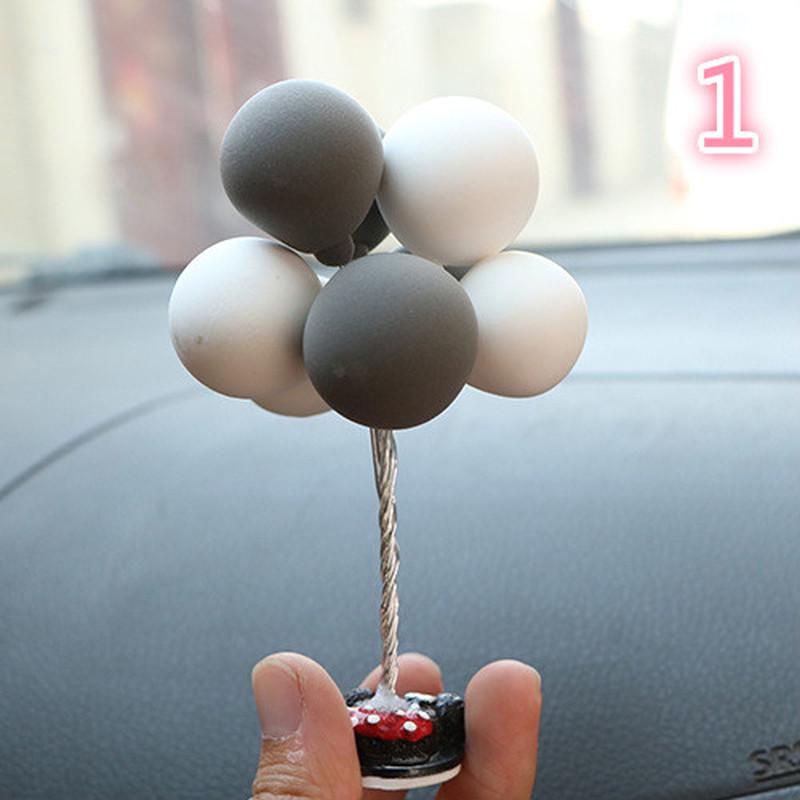 1pcs Car Decoration Accessories Plastic Fiber Material Creative Auto Dashboard Cartoon Balloon Gift