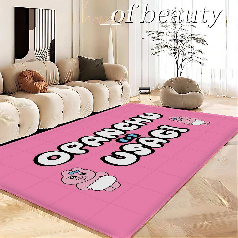 Cute O-OpanchuS-S Usagi Kitchen Mat Kids Room Bedroom Decoration Balcony Anti-Slip Doormat Living Room Alfombra