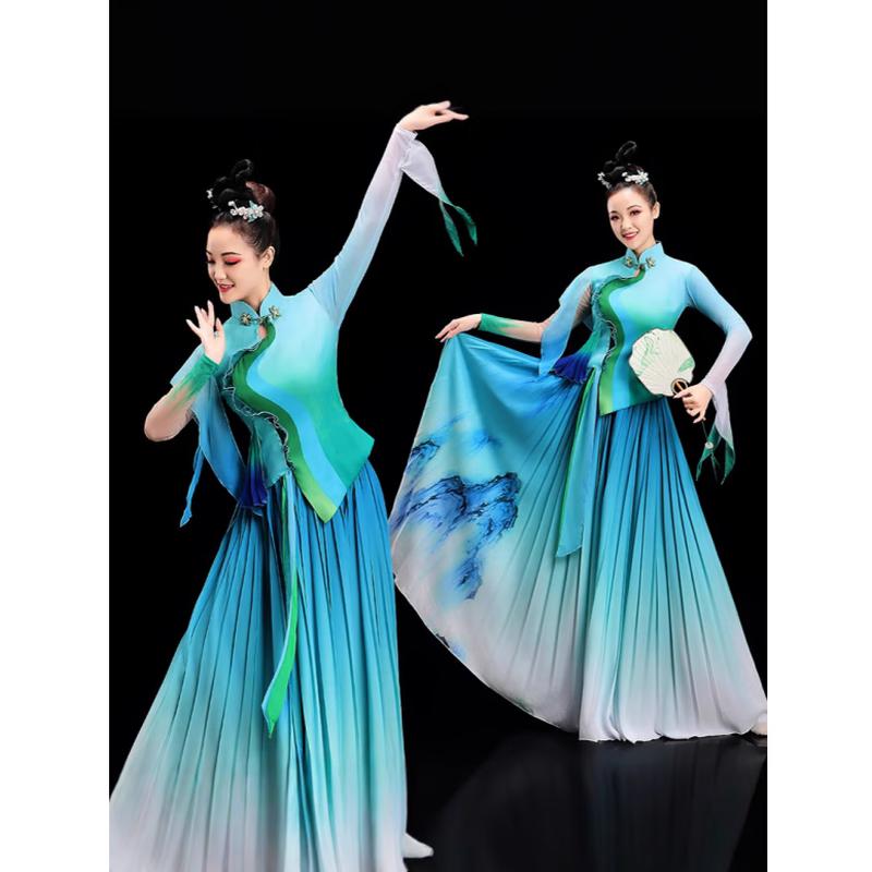 Klassisches chinesisches Tanz-Performance-Kleid für Damen