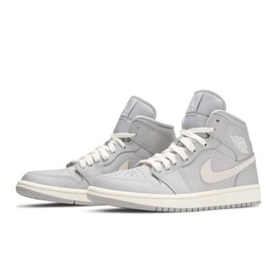 Air Wmns Air Jordan 1 Mid Grau Hellknochen CD7240-002